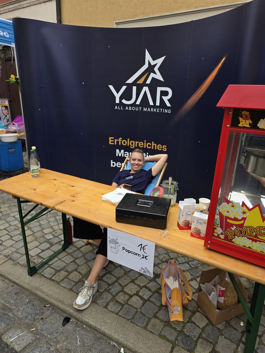 YJAR-Stand beim Stadtfest in Haßfurt